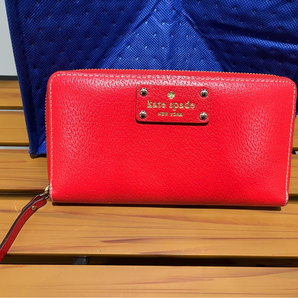 Red-orange wallet